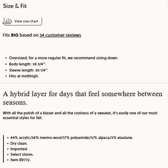 J. Crew Cocoon sweater blazer XL - Picture 6 of 10